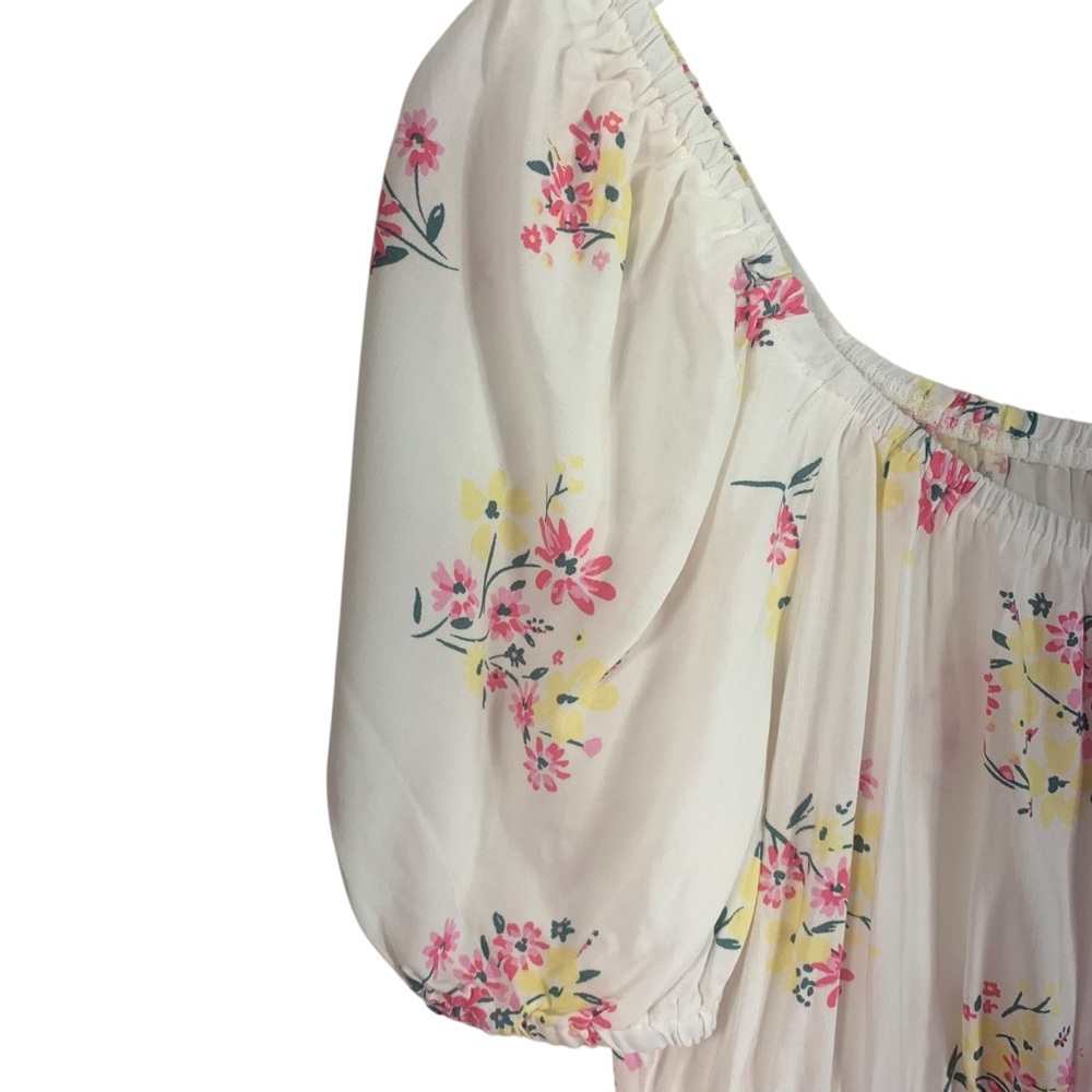 Ardene White Floral Off-Shoulder Top large - Picture 7 of 11